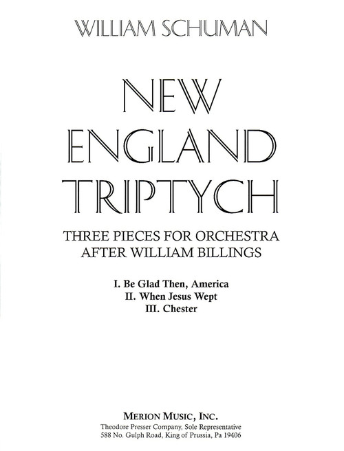 Schuman, New England Triptych [CF:446-41001]