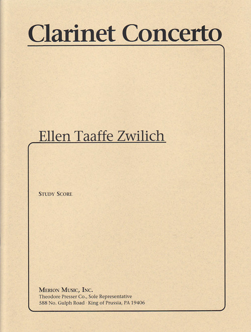 Zwilich, Clarinet Concerto [CF:446-41183]