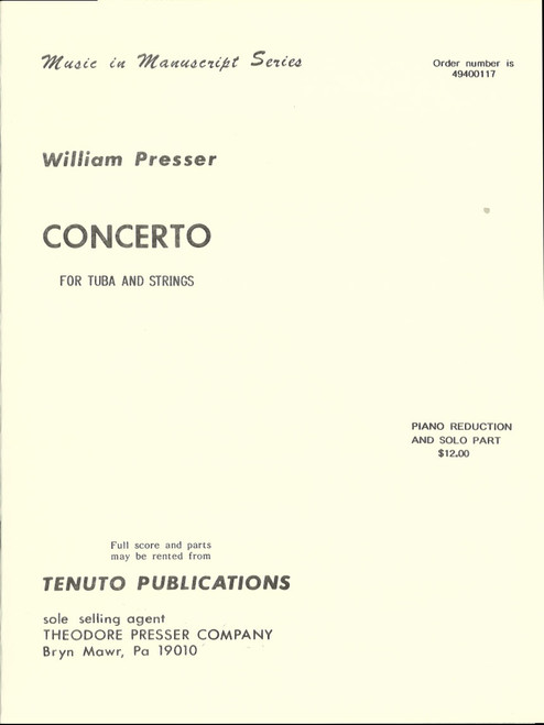 Presser, Concerto [CF:494-00117]