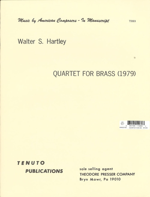 Hartley, Quartet For Brass 1979 [CF:494-00379]