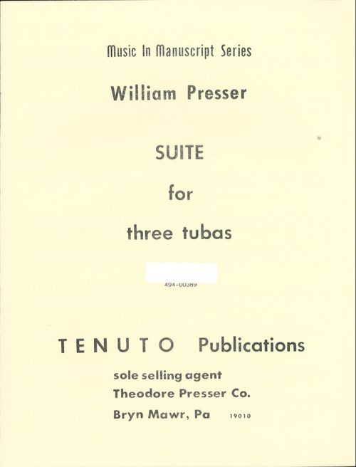 Presser, Suite For 3 Tubas [CF:494-00389]