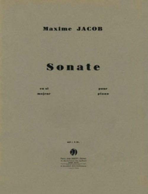 Jacob, Sonate En 3 Parties [CF:510-80363]