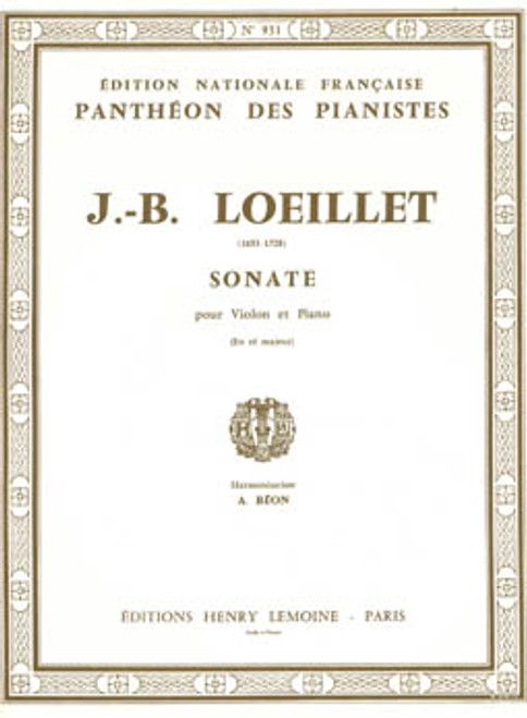 Loeillet, Sonate In D [CF:514-00197]