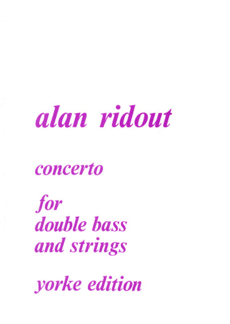 Ridout, Concerto For Double Bass And Strings [CF:514-05034]