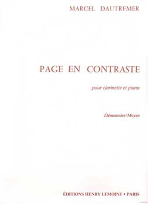 Dautremer, Page En Contrastes [CF:524-01321]