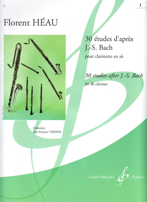 Heau, 30 Etudes D'Apres J.S. Bach Vol.1: 14 Etudes [CF:524-07408]