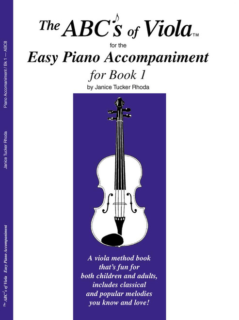 The Abcs Of Viola Easy Piano Accompaniment For Book 1 [CF:ABC8]