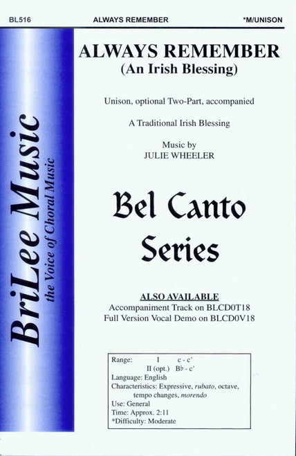 Always Remember (An Irish Blessing) [CF:BL516]