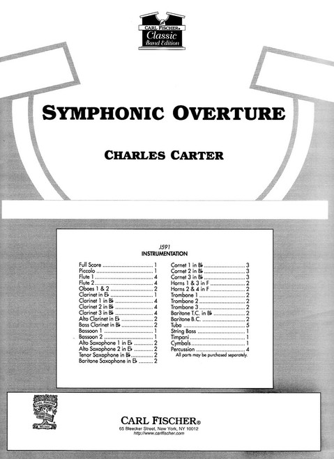 Carter, Symphonic Overture [CF:J591F]