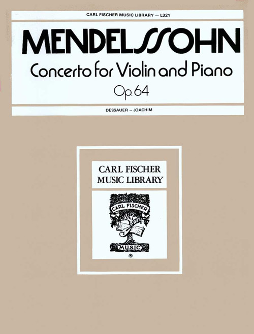 Mendelssohn, Concerto For Violin And Piano [CF:L321]