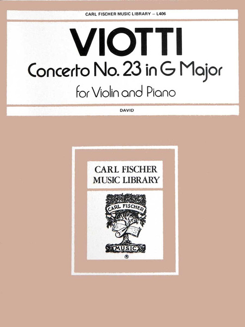 Concerto No. 23 In G Major [CF:L406]