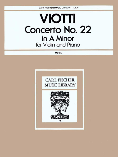 Concerto No. 22 In A Minor [CF:L575]