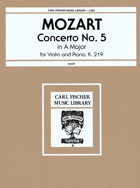 Mozart, Concerto No. 5 In A Major [CF:L864]