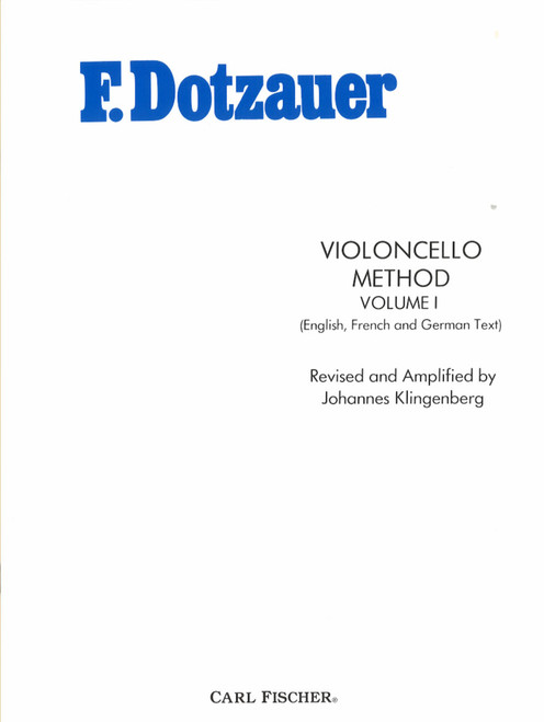 Dotzauer, Violoncello Method [CF:O3674]