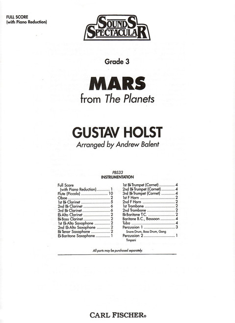 Holst, Mars [CF:PBS33F]