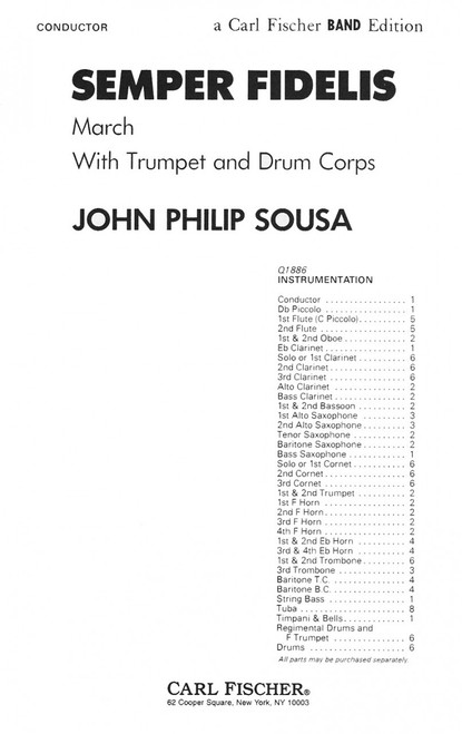 Sousa, Semper Fidelis [CF:Q1886S]