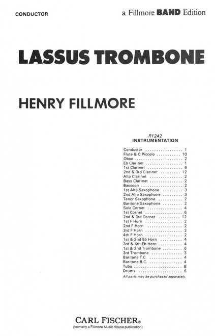 Fillmore, Lassus Trombone [CF:R1242S]