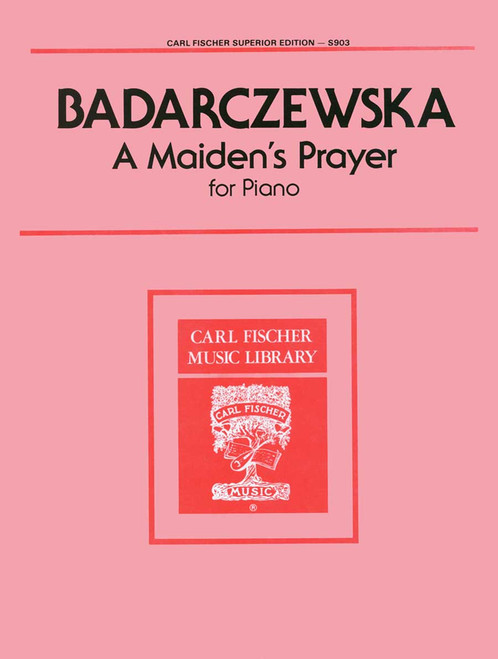 Badarcveszka, A Maiden'S Prayer For Piano [CF:S903]