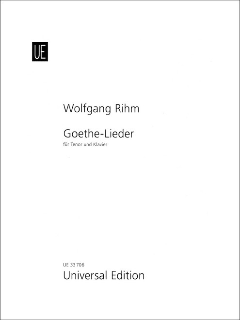 Rihm, Goethe-Lieder [CF:UE033706]