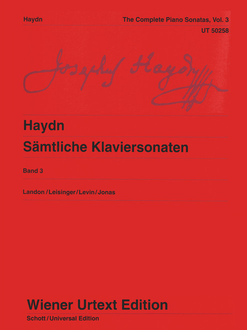 Haydn, Complete Piano Sonatas Vol.3 [CF:UT050258]