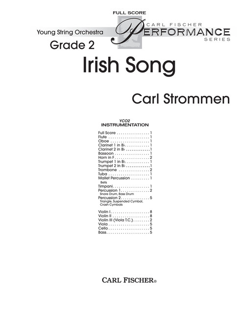 Irish Song [CF:YCO2F]