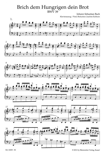 Break with hungry men thy bread BWV 39 [Bar:BA10039-90]