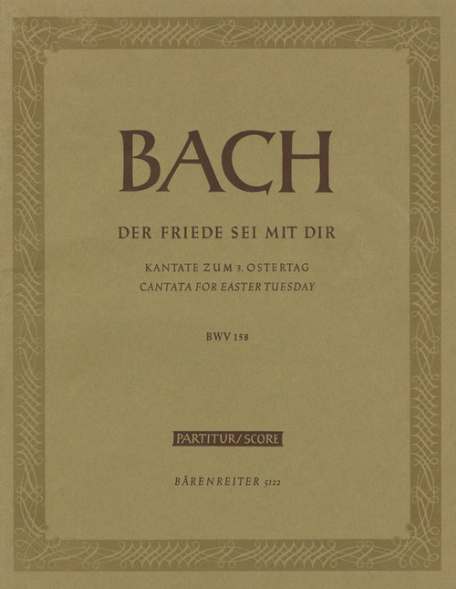 Der Friede sei mit dir BWV 158 [Bar:BA10158]