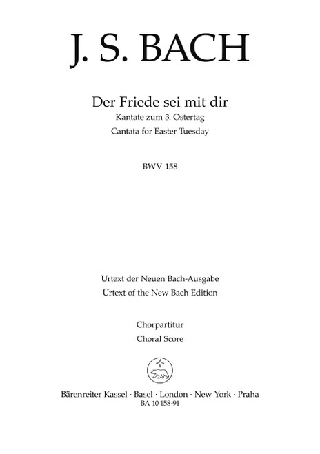 Der Friede sei mit dir BWV 158 [Bar:BA10158-91]