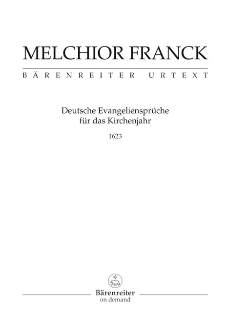 Deutsche Evangeliensprüche für das Kirchenjahr für gemischten Chor (1623) [Bar:BA1180]