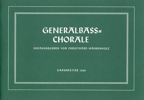 Generalbaß-Choräle [Bar:BA1220]