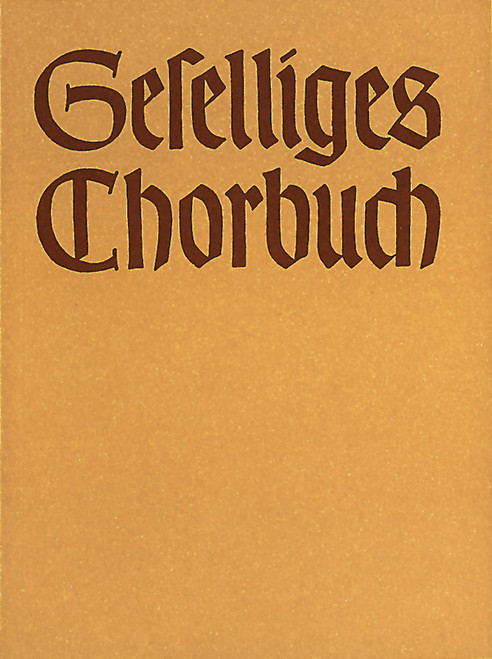 Geselliges Chorbuch, Teil 1 [Bar:BA1300]
