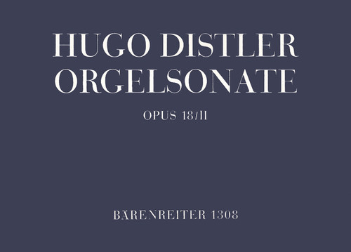 Distler, Orgelsonate (Trio) [Bar:BA1308]