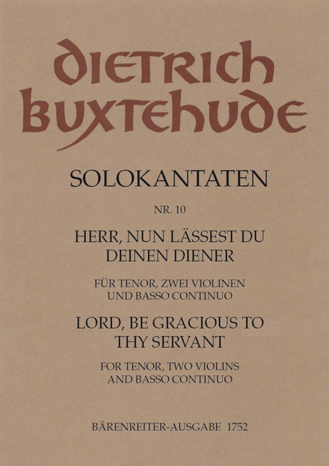 Buxtehude, Herr, nun lässest du deinen Diener - Lord, be gracious to thy servant [Bar:BA1752]