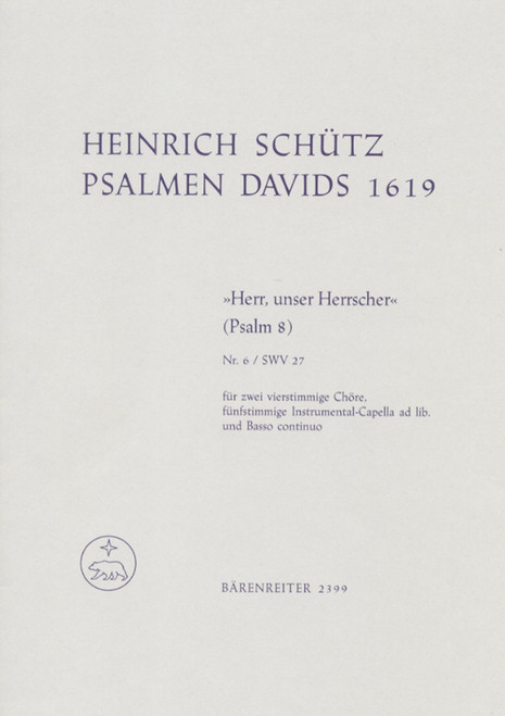 Schutz, "Herr, unser Herrscher" [Bar:BA2399]