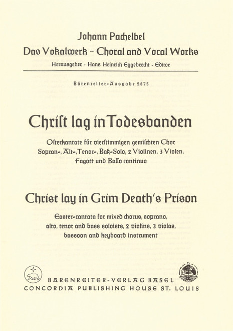 Pachelbel, Christ lay in grim death's prison [Bar:BA2875]