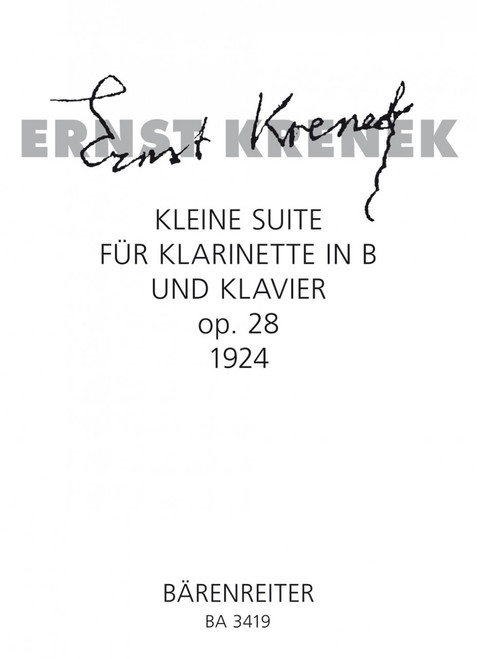 Krenek, Kleine Suite [Bar:BA3419]