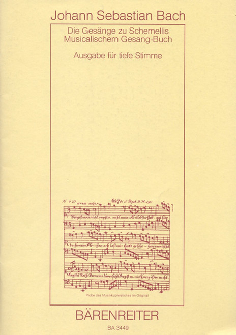 Bach, J.S. - The Songs to G.Chr.Schemelli's Hymns and 6 Songs from the Piano Book for Anna Magdalena BWV 439-507, 511-514, 516, 517 [Bar:BA3449]