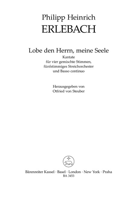 Lobe den Herrn, meine Seele [Bar:BA3453]