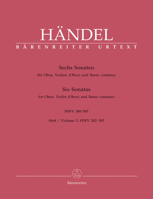 Sechs Sonaten für Oboe, Violine (Oboe) und Basso continuo [Bar:BA4252]
