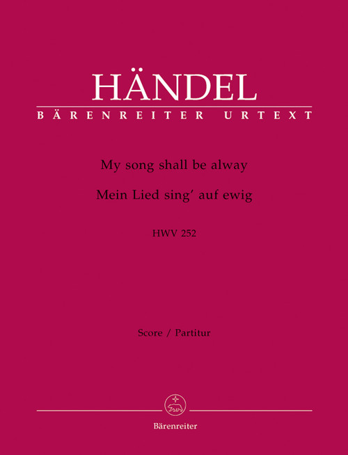My song shall be alway HWV 252 [Bar:BA4292]