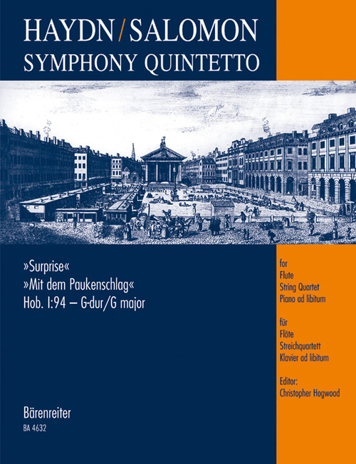 Symphony Quintetto for Flute, String Quartet and Piano ad libitum in G major Hob.I:94 [Bar:BA4632]
