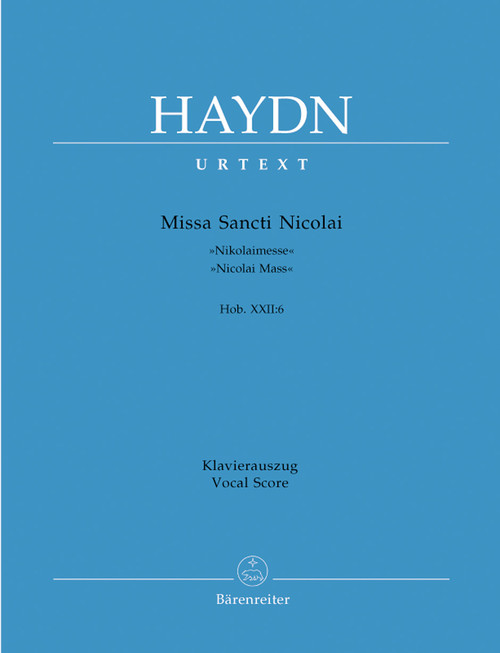 Missa Sancti Nicolai Hob. XXII:6 "Nicolai Mass" [Bar:BA4645-90]