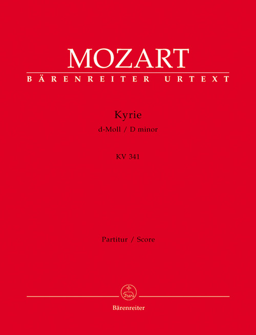 Mozart, Kyrie d minor KV 341 (368a) [Bar:BA4702]