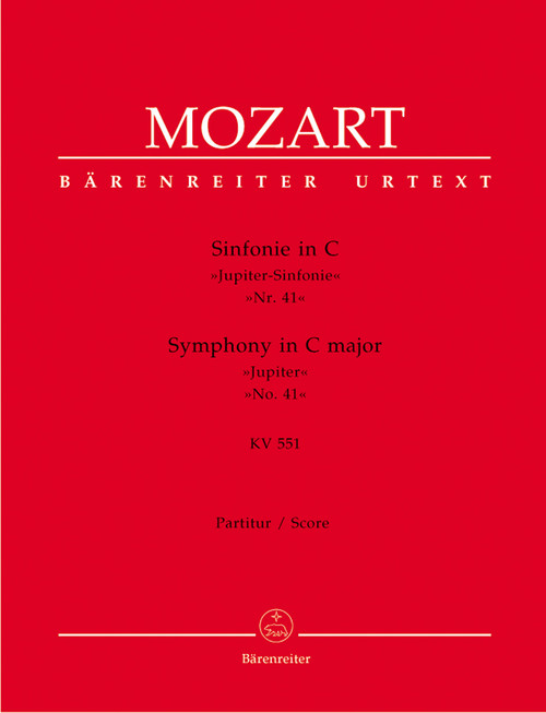 Mozart, Symphony No. 41 C major KV 551 'Jupiter Symphony' [Bar:BA4703]