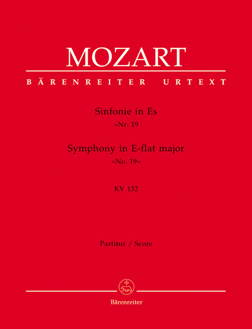 Symphony no. 19 in E-flat major K. 132 [Bar:BA4716]