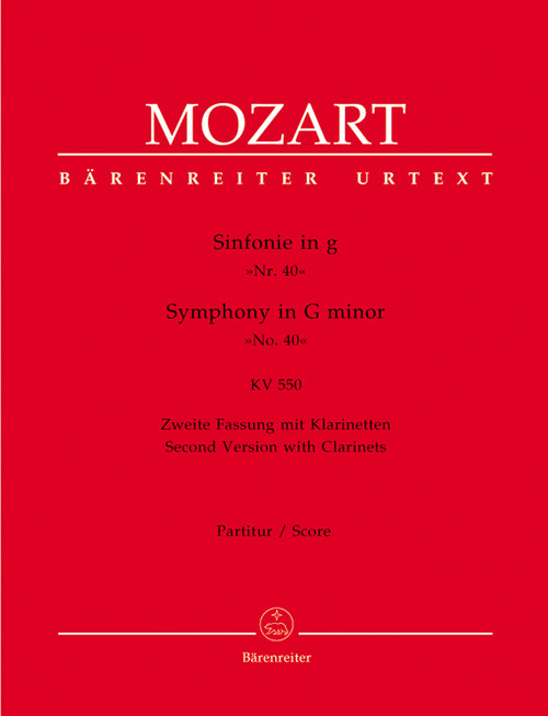 Symphony no. 40 in G minor K. 550 [Bar:BA4724]
