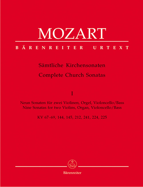 Complete Church Sonatas, Volume 1 K. 67-69, 144, 145, 212, 224, 225, 241 [Bar:BA4731]