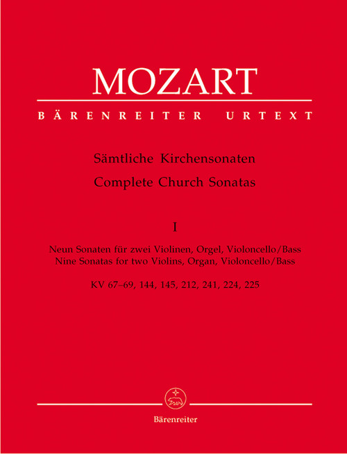 Mozart, Complete Church Sonatas, Volume 1 [Bar:BA4731]
