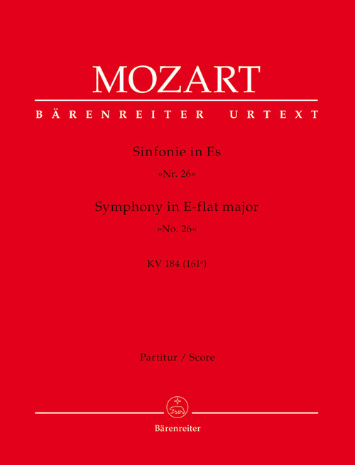 Symphony no. 26 in E-flat major K. 184(166a) [Bar:BA4744]
