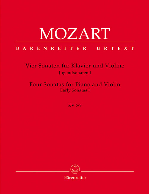 Mozart, Four Sonatas for Piano (Harpsichord) and Violin [Bar:BA4755]